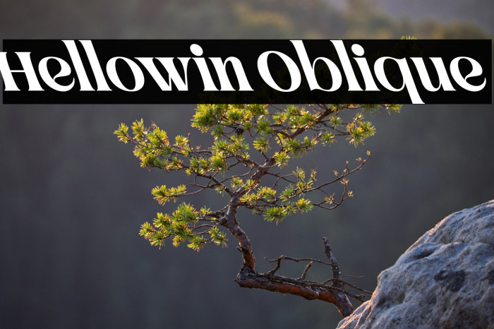 Hellowin Oblique Example 2