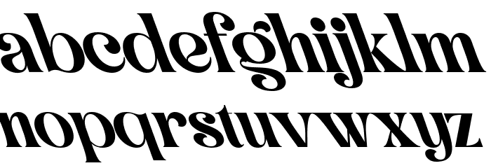Hellowin Oblique Font LOWERCASE