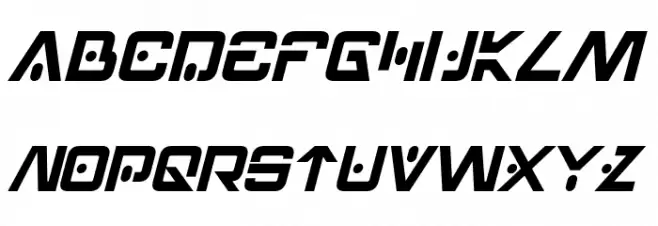 Hellpoint Italic Caratteri MAIUSCOLE