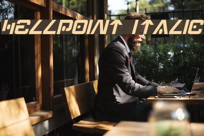 Hellpoint Italic Font examples