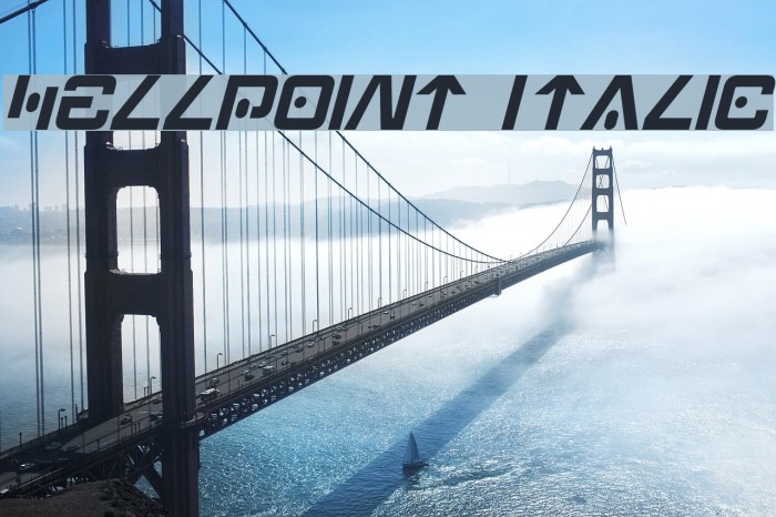 Hellpoint Italic Font examples