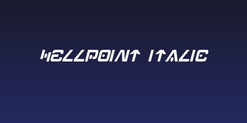 Hellpoint Italic Social Header