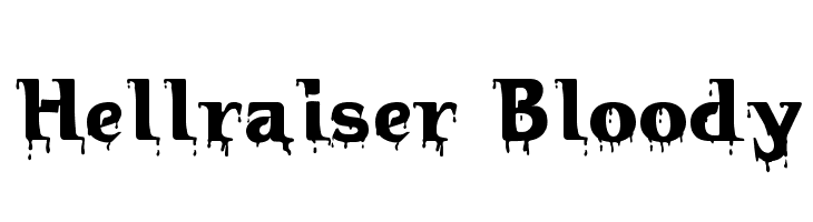 Hellraiser Bloody Font