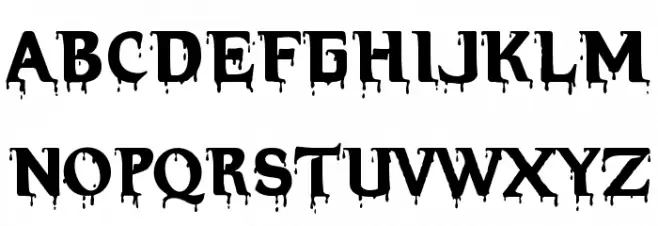 Hellraiser Bloody 字体 大写