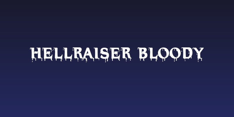 Hellraiser Bloody Social Header