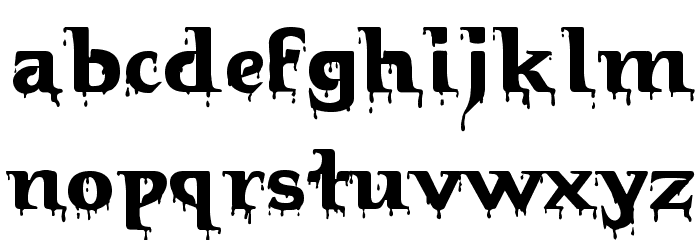Hellraiser Bloody Font LOWERCASE