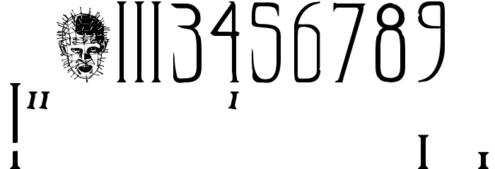 Hellraiser SC Font OTHER CHARS