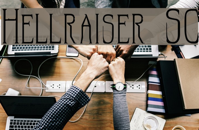 Hellraiser SC Font examples