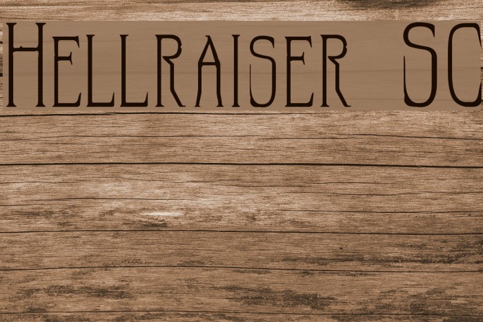 Hellraiser SC Font examples