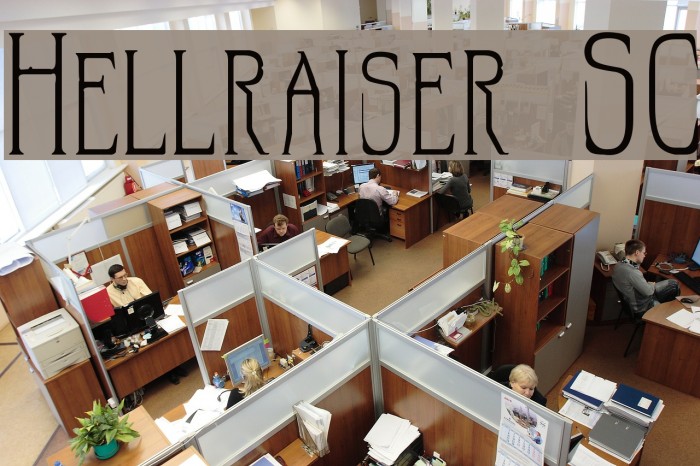 Hellraiser SC Font examples