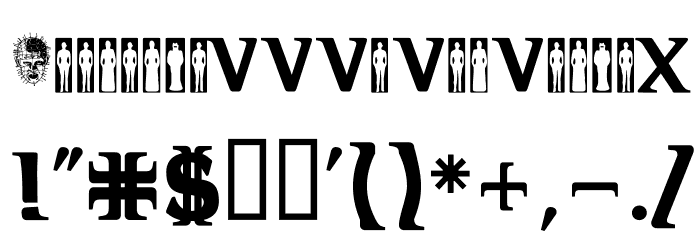 Hellraiser3 Font OTHER CHARS