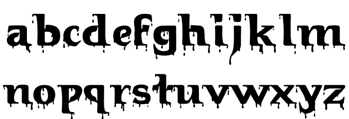 HellraiserBloody Font LOWERCASE