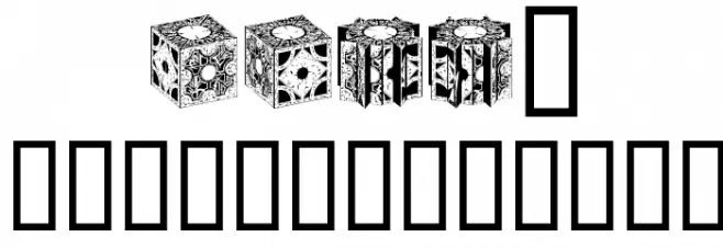 HellraiserPuzzleBoxBats Polices MAJUSCULES