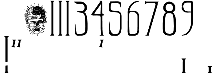 HellraiserSC Font OTHER CHARS