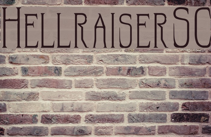 HellraiserSC Font examples