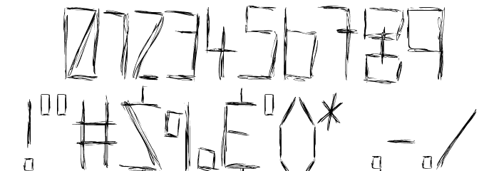 Hells Kittchen Devil God Font OTHER CHARS