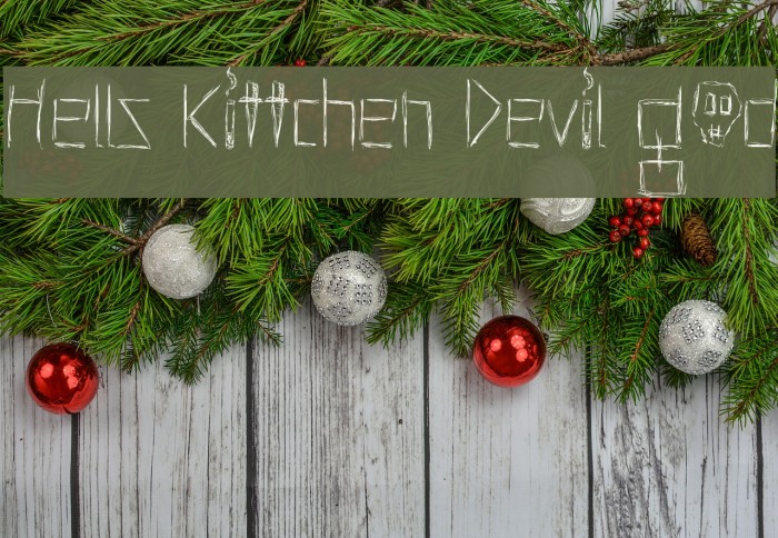 Hells Kittchen Devil God Font examples