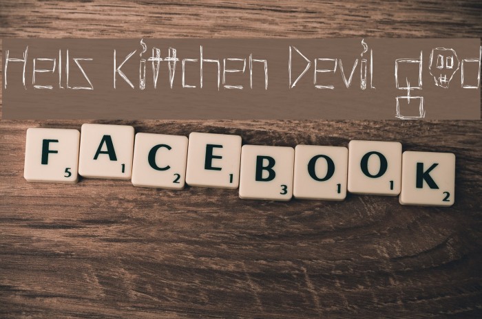 Hells Kittchen Devil God Font examples
