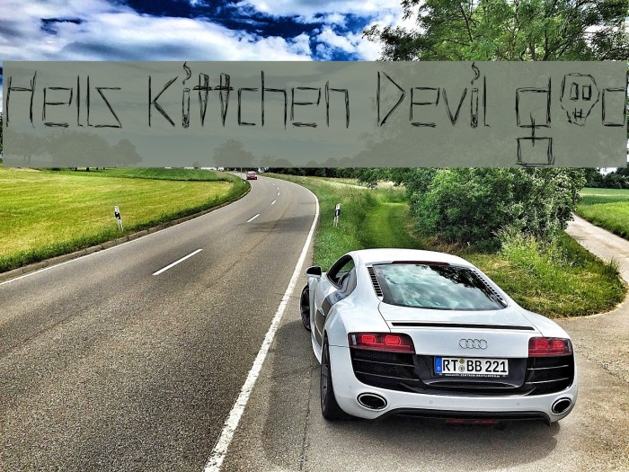 Hells Kittchen Devil God Font examples