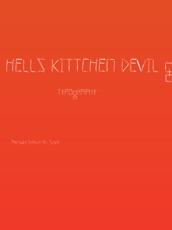 Hells Kittchen Devil God Poster