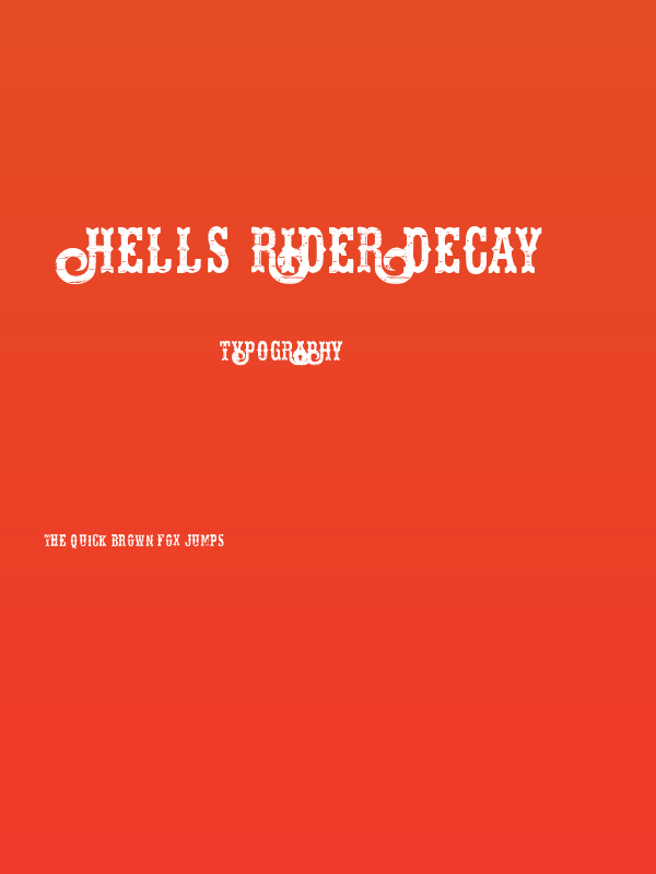Hells Rider Decay Poster