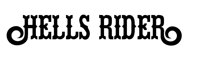 Hells Rider  Frei Schriftart Herunterladen