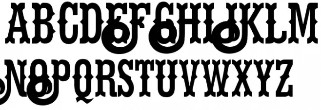 Hells Rider フォント 大文字