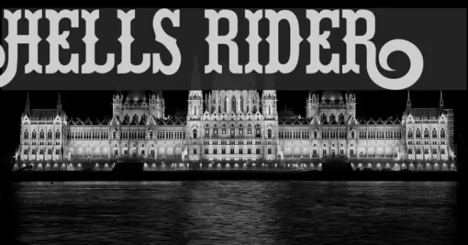 Hells Rider Font examples