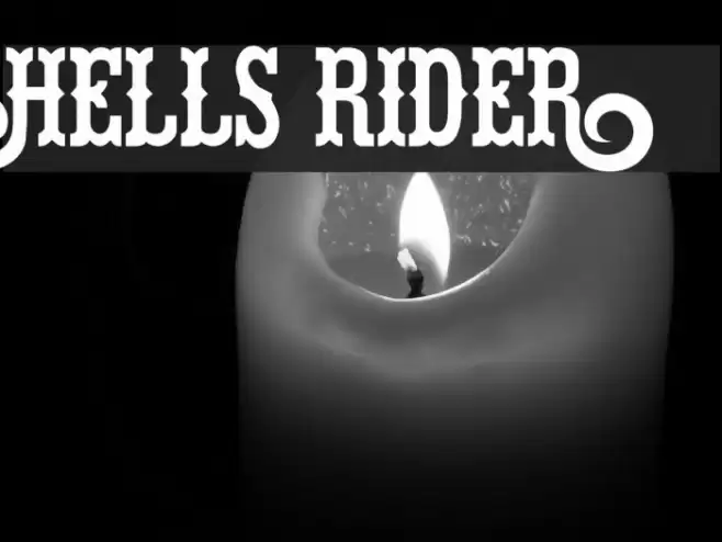 Hells Rider Font examples