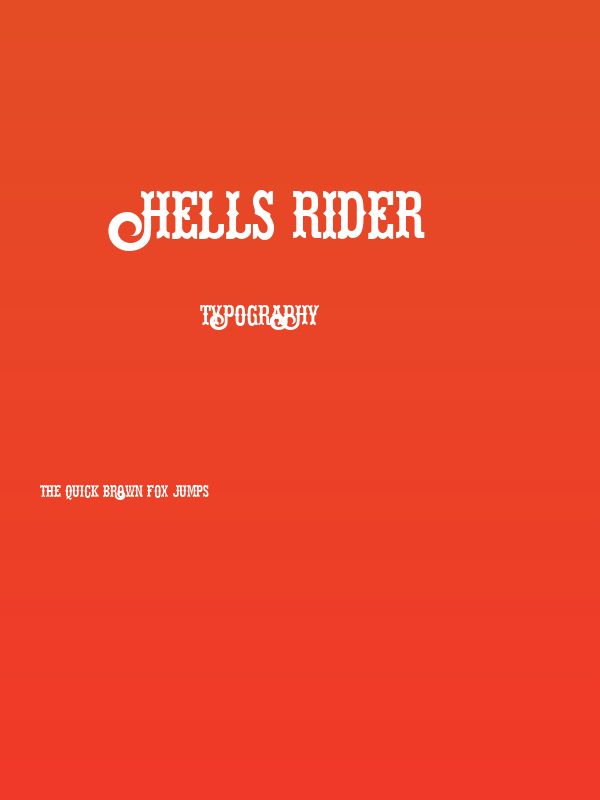 Hells Rider Poster