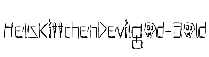 HellsKittchenDevilGod-Bold  Free Fonts Download