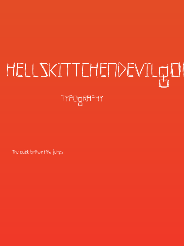 HellsKittchenDevilGod-Bold Poster