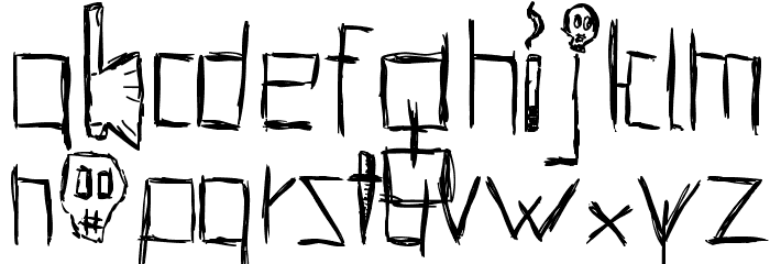 HellsKittchenDevilGod-Bold Font LOWERCASE