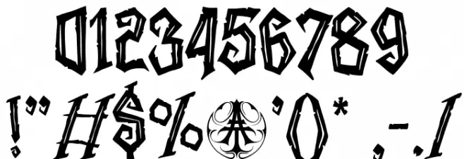 Hellscourt Personal Use Only Rg Font OTHER CHARS