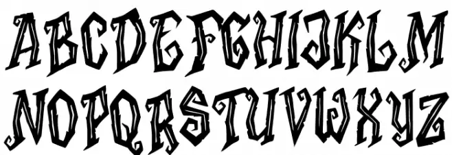 Hellscourt Personal Use Only Rg 字体 大写