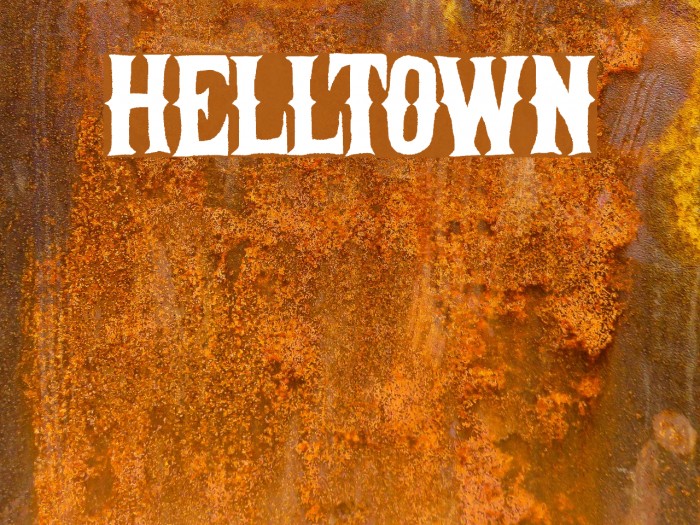 Helltown Font examples