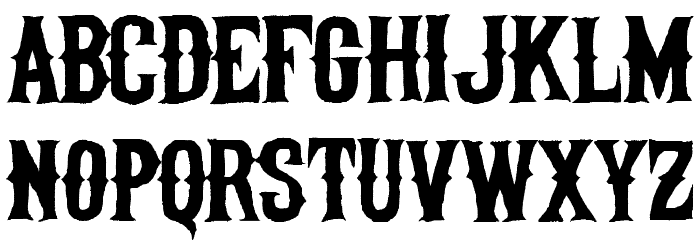 Helltown Font LOWERCASE