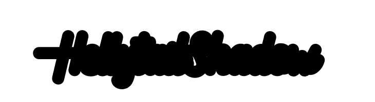 Hellytail Shadow  font caratteri gratis