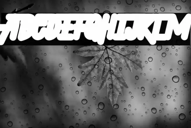 Hellytail Shadow Font examples