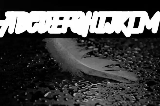 Hellytail Shadow Font examples