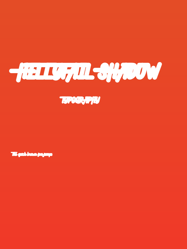 Hellytail Shadow Poster