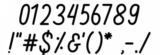 Hellytail Font OTHER CHARS