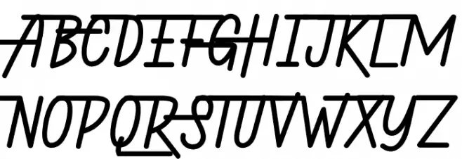 Hellytail Schriftart Groß
