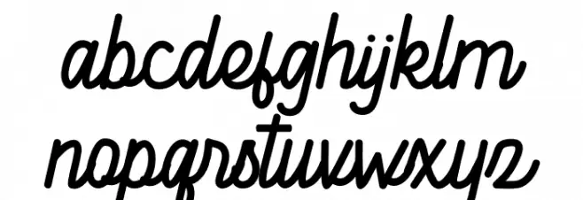 Hellytail फ़ॉन्ट लोअरकेस