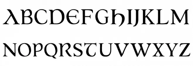 Helmantica フォント 大文字