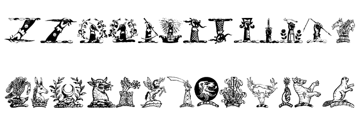 HelmbuschCrestSymbols Font LOWERCASE