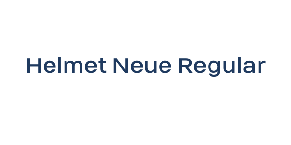 Helmet Neue Regular Logo