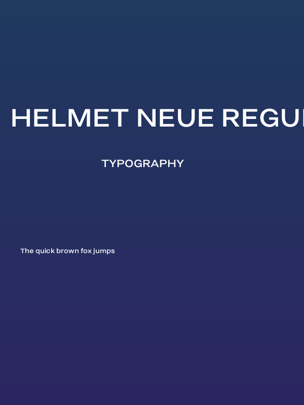 Helmet Neue Regular Poster