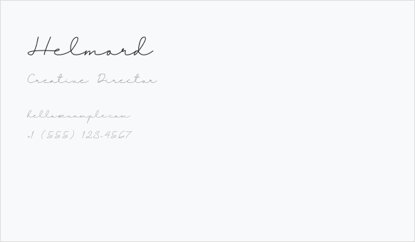 Helmord Business Card