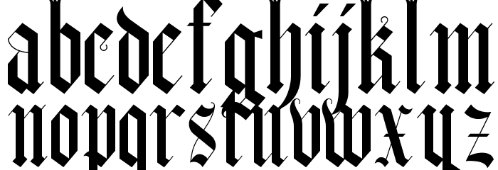 Helmswald Post Font LOWERCASE